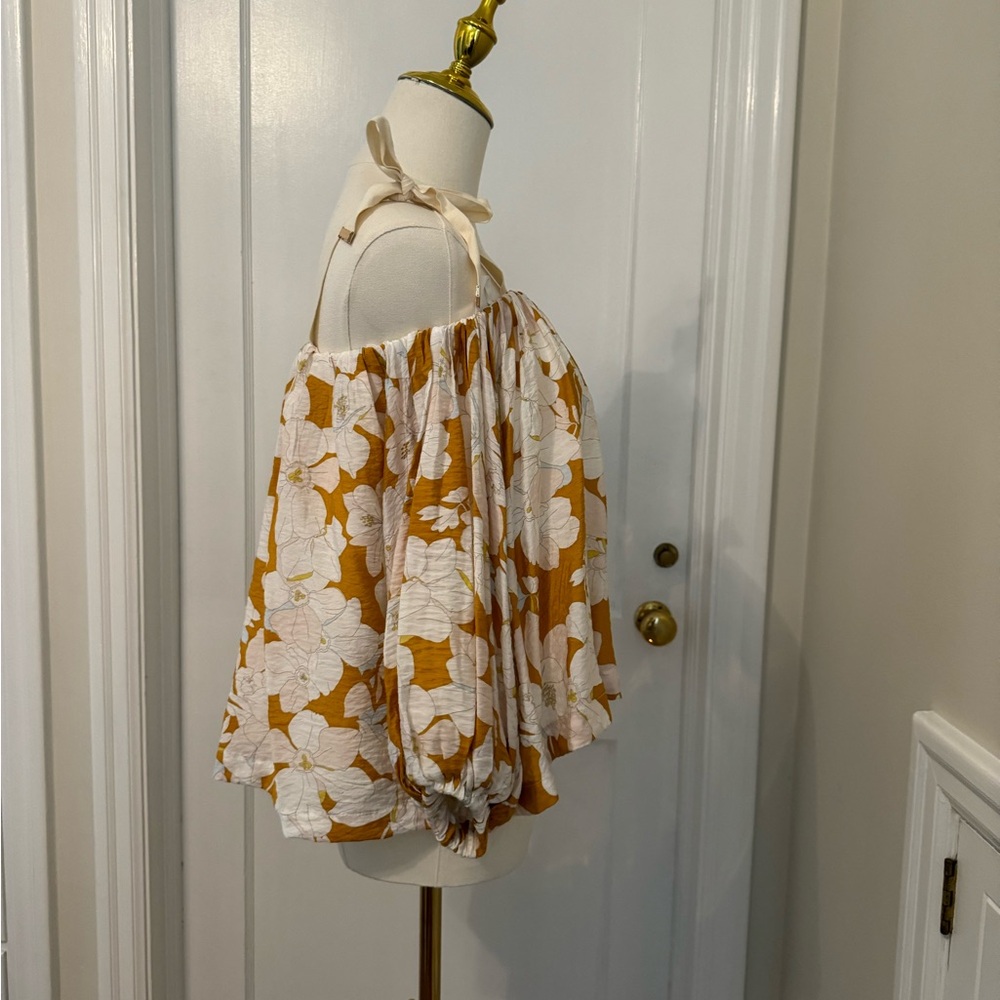 Floral Off-the-shoulder MON RENN Top - Picture 4 of 12